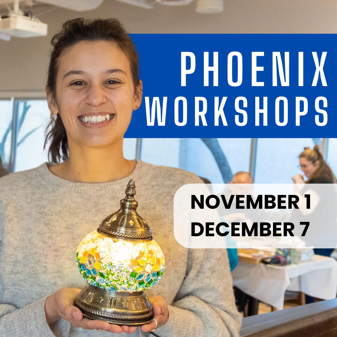 Mosaic Lamp Workshop Phoenix, Arizona
