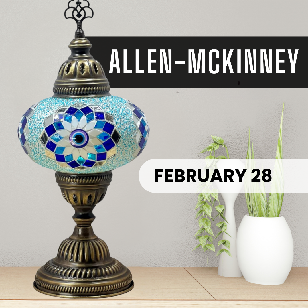 Mosaic Lamp Making Workshop in Allen, Texas
