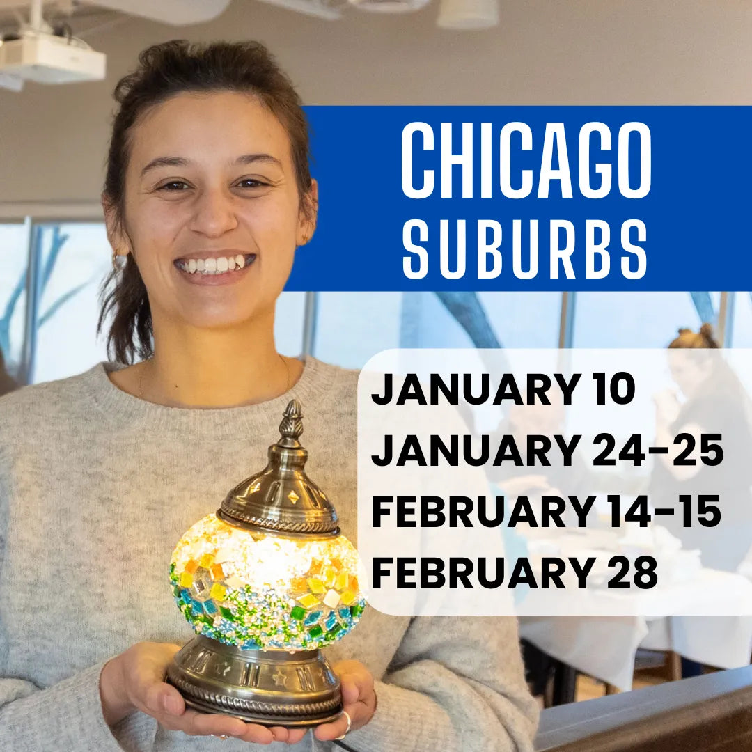 Mosaic Lamp Workshop in Chicago Suburbs, IL