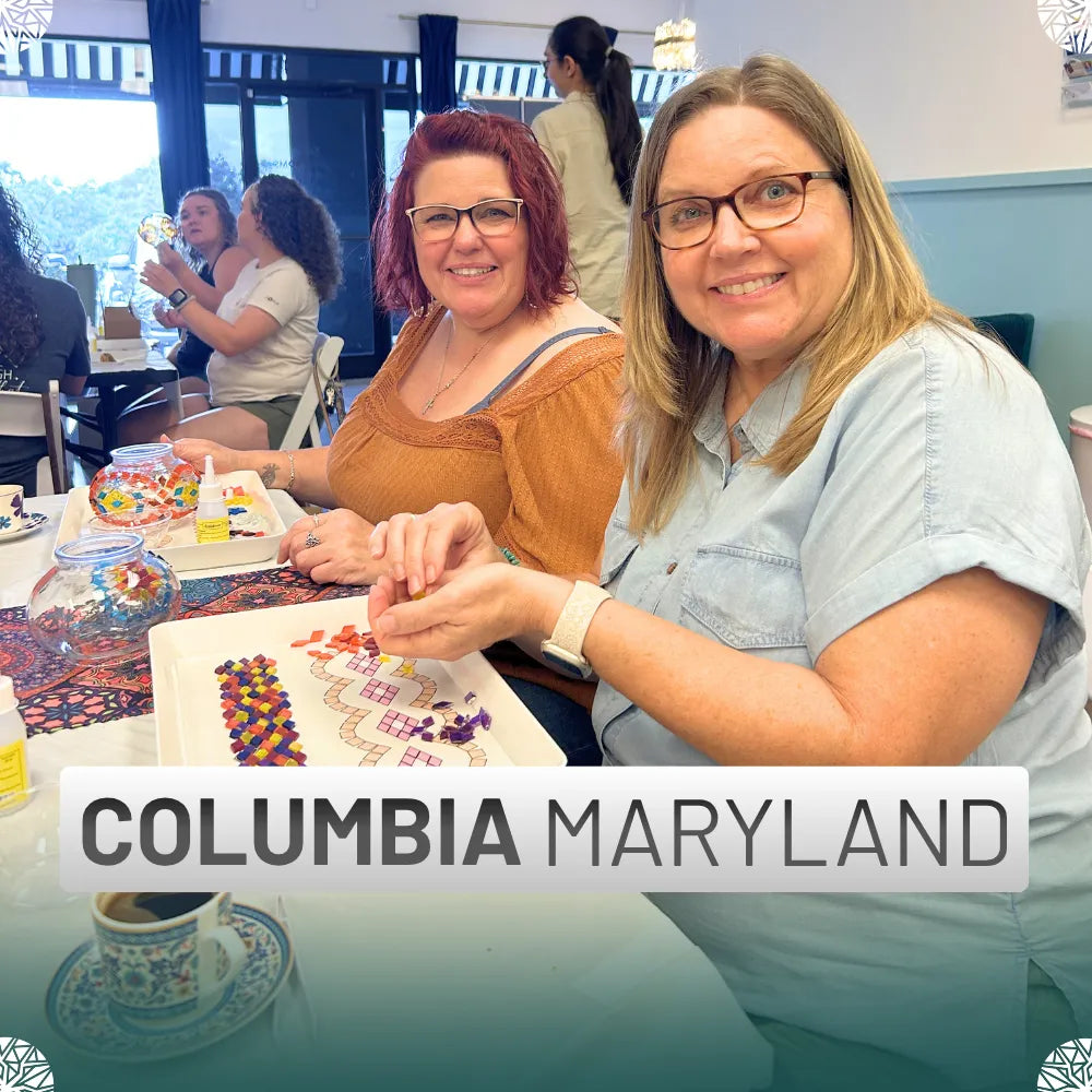 Columbia Turkish Mosaic Lamp Workshop Event, MD