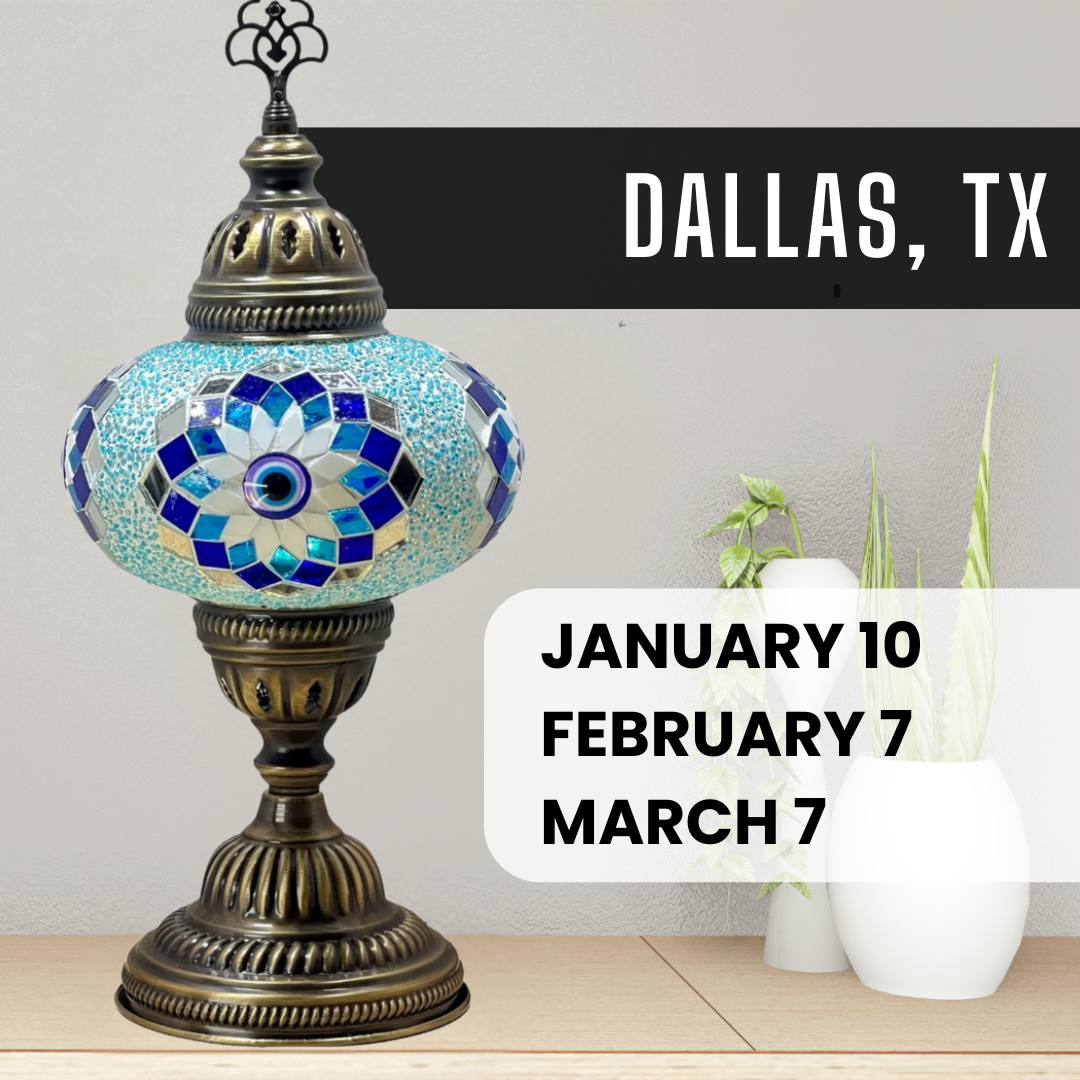 Mosaic Lamp Making Workshop in Dallas, Texas (Free parking)
