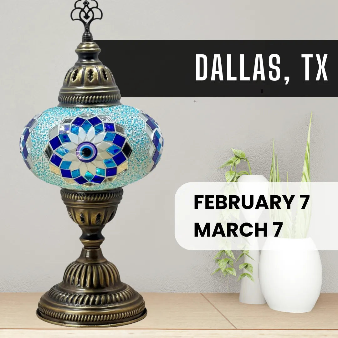 Mosaic Lamp Making Workshop in Dallas, Texas (Free parking)