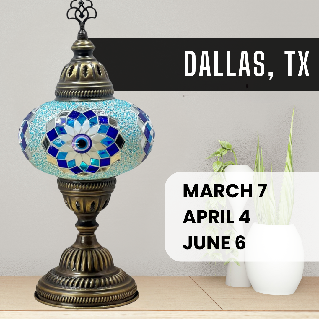 Mosaic Lamp Making Workshop in Dallas, Texas (Free parking)