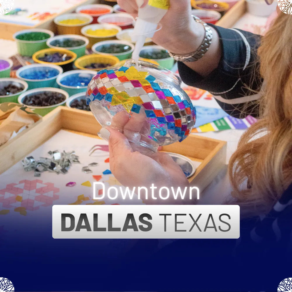 Mosaic Lamp Making Workshop in Dallas, Texas (Free parking)