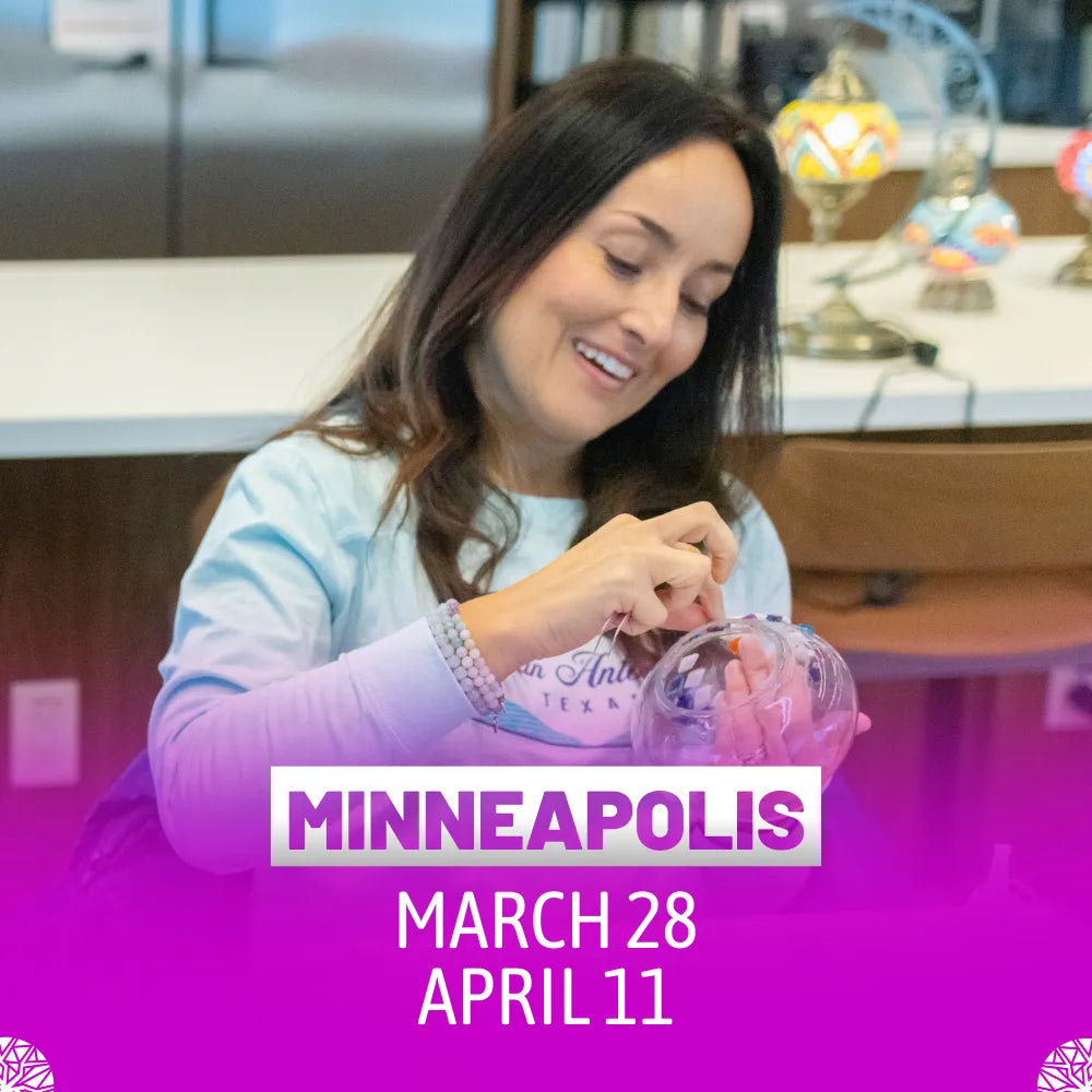 Mosaic Lamp Workshop in Minneapolis, MN