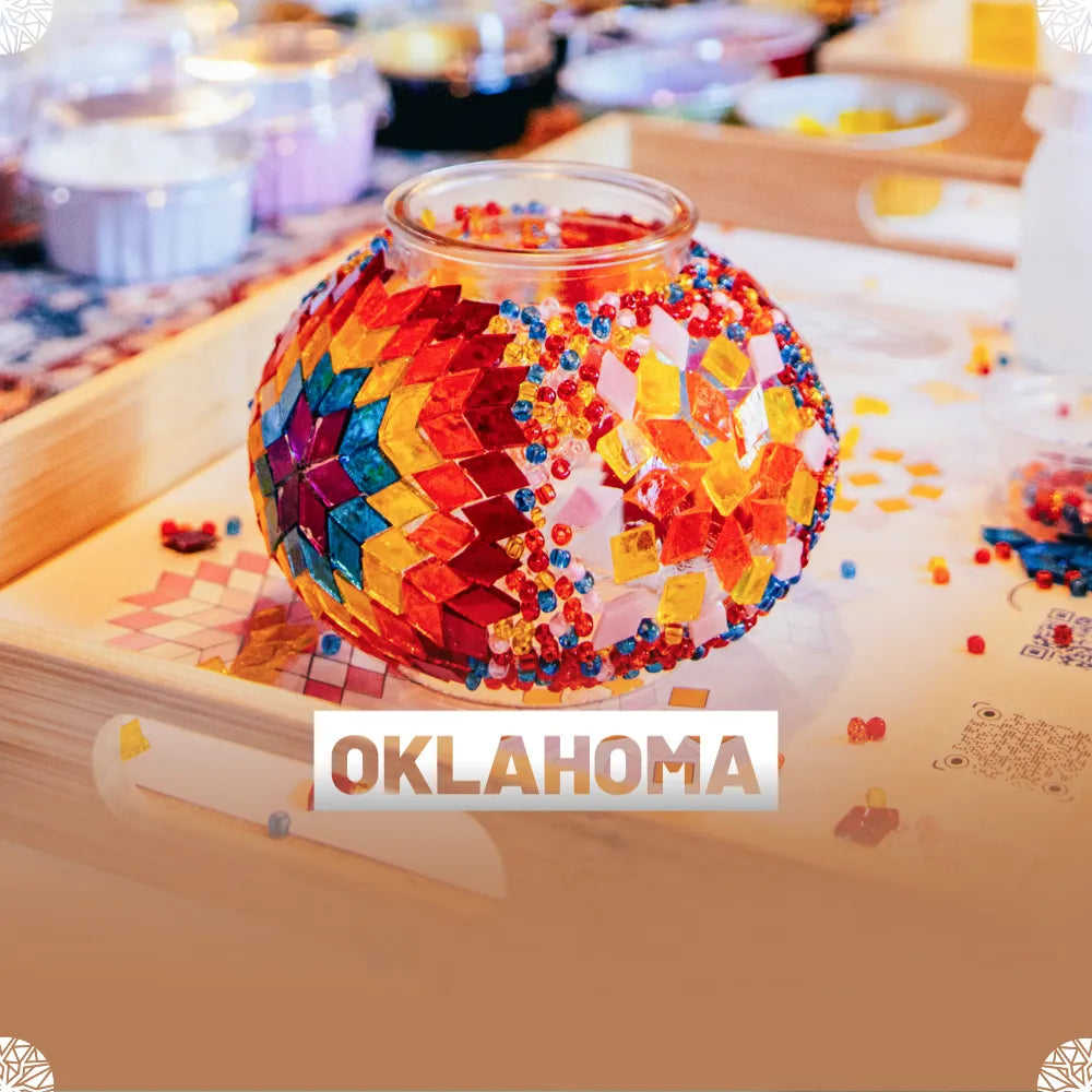 Oklahoma City Events Mosaic Lamp Workshop, OK