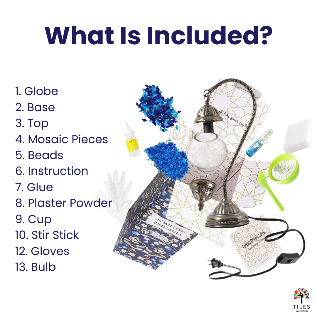 Swan Lamp Mosaic Lamp Kit