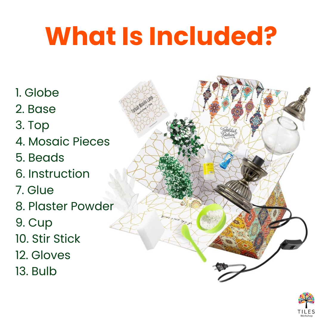 Table Lamp Turkish Mosaic Lighting Kit