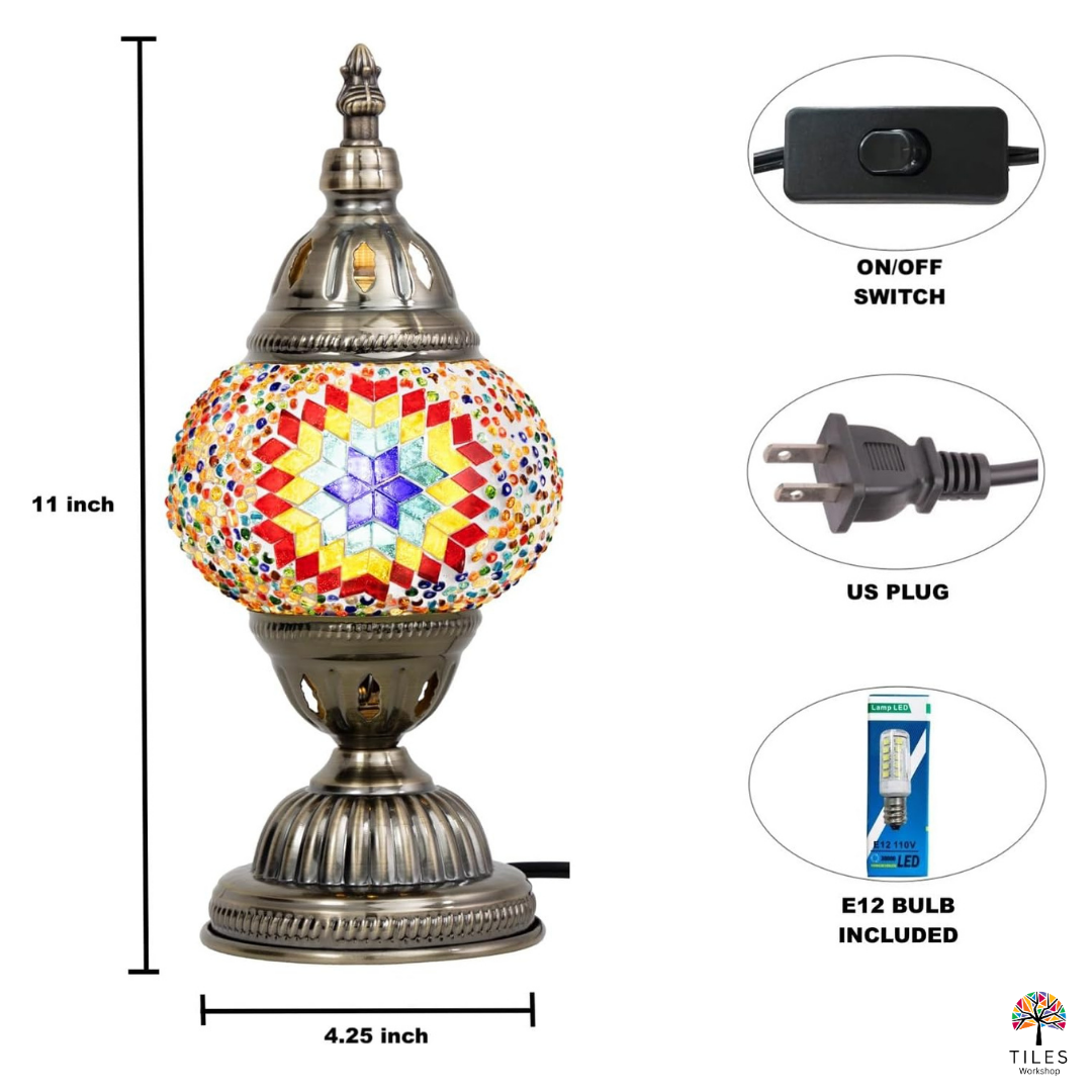 Table Lamp Turkish Mosaic Lighting Kit