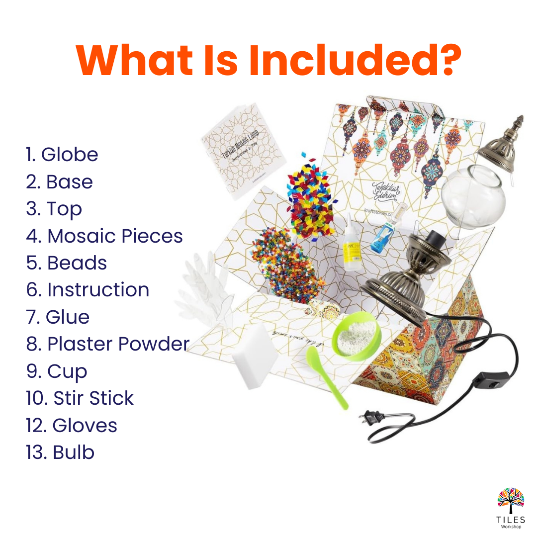 Table Lamp Turkish Mosaic Lighting Kit