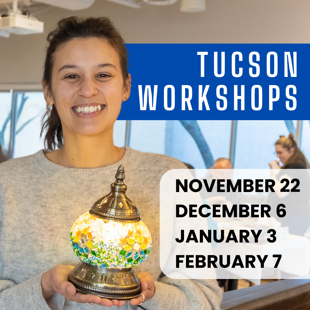 Mosaic Lamp Workshop Tucson, Arizona