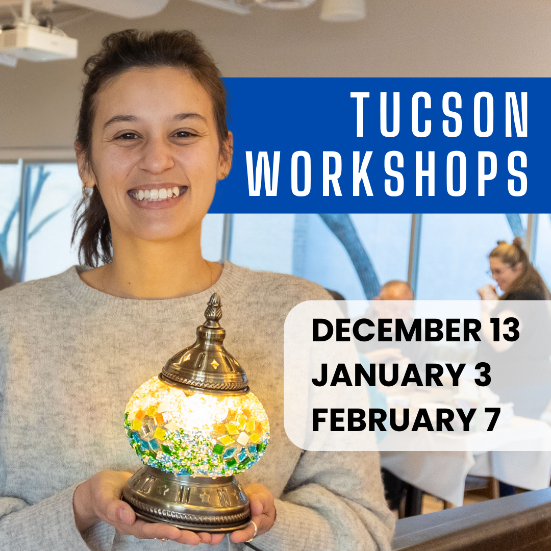 Mosaic Lamp Workshop Tucson, Arizona