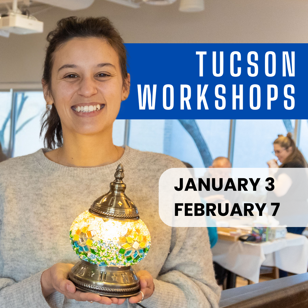 Mosaic Lamp Workshop Tucson, Arizona