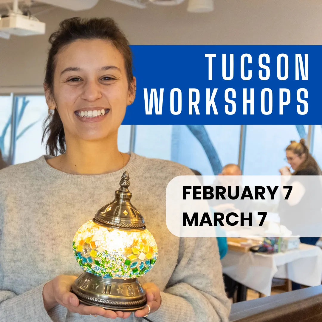 Mosaic Lamp Workshop Tucson, Arizona