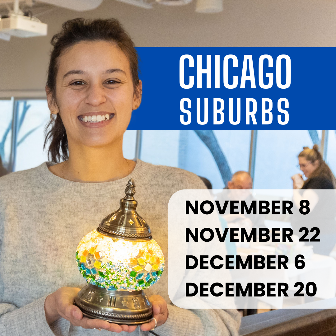 Mosaic Lamp Workshop in Chicago Suburbs, IL