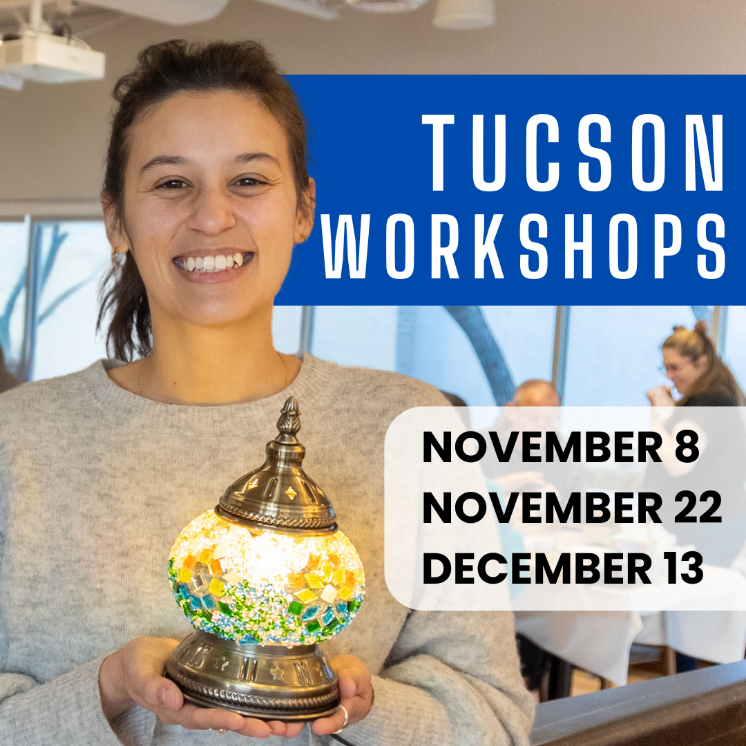 Mosaic Lamp Workshop Tucson, Arizona