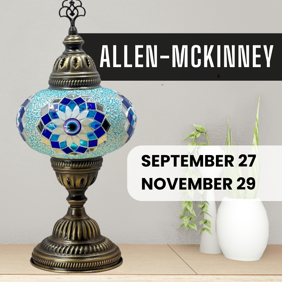 Mosaic Lamp Making Workshop in Allen, Texas
