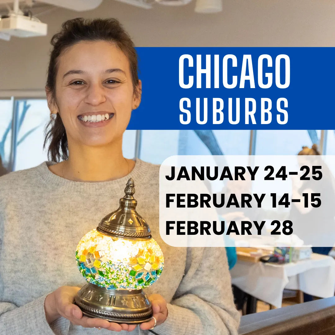 Mosaic Lamp Workshop in Chicago Suburbs, IL