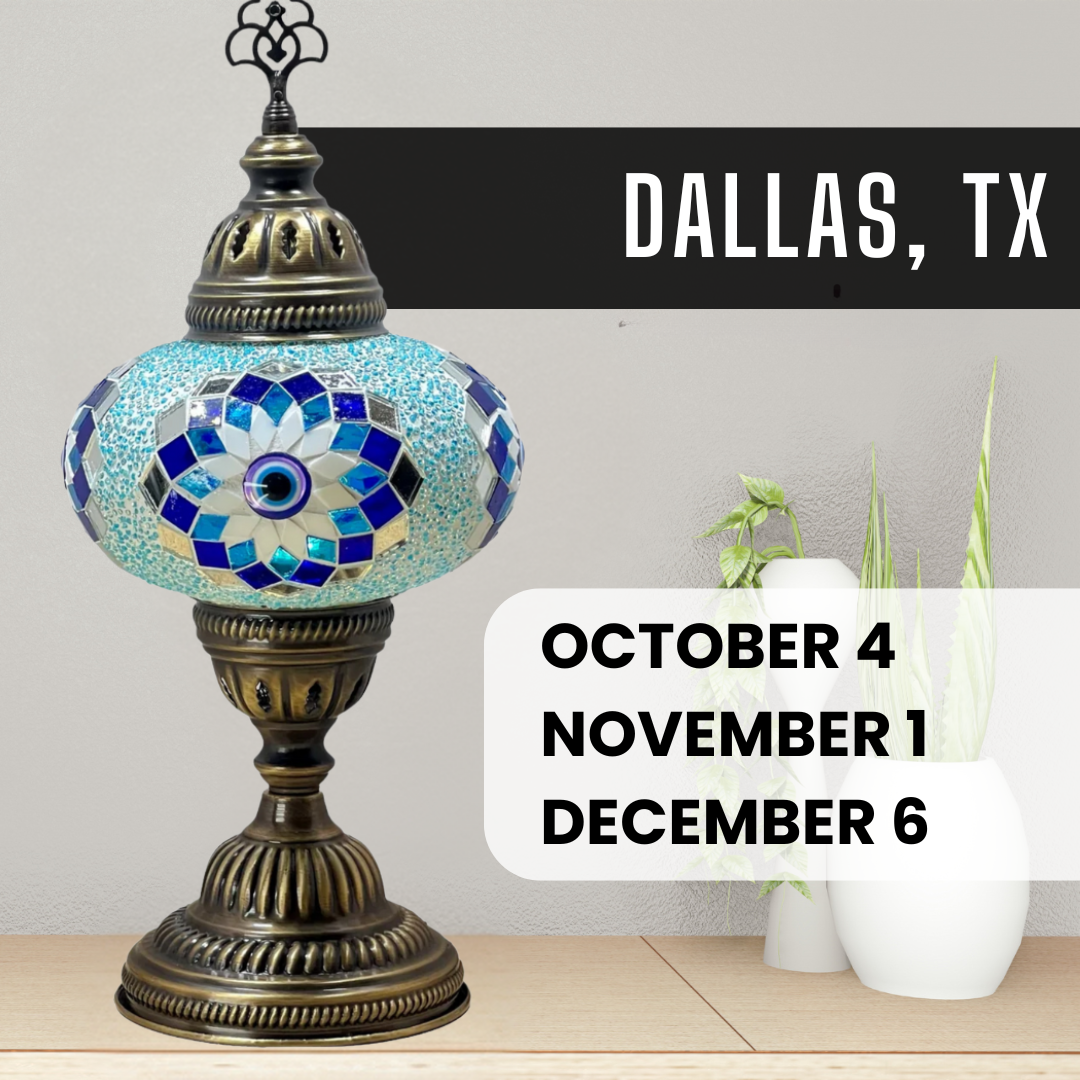 Mosaic Lamp Making Workshop in Dallas, Texas (Free parking)