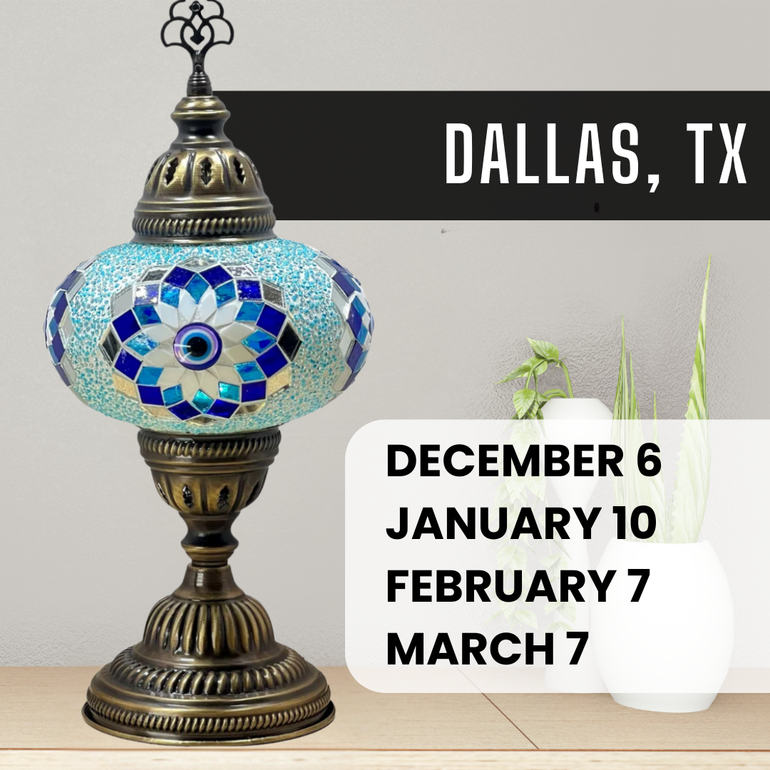 Mosaic Lamp Making Workshop in Dallas, Texas (Free parking)