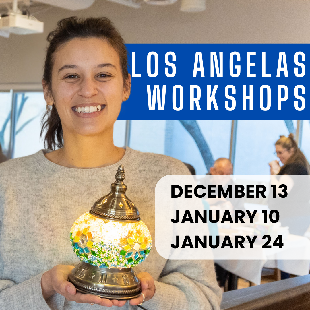 Mosaic Lamp Workshop Los Angeles, California (Free Parking)