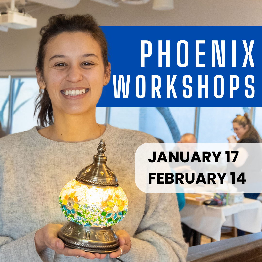 Mosaic Lamp Workshop Phoenix, Arizona