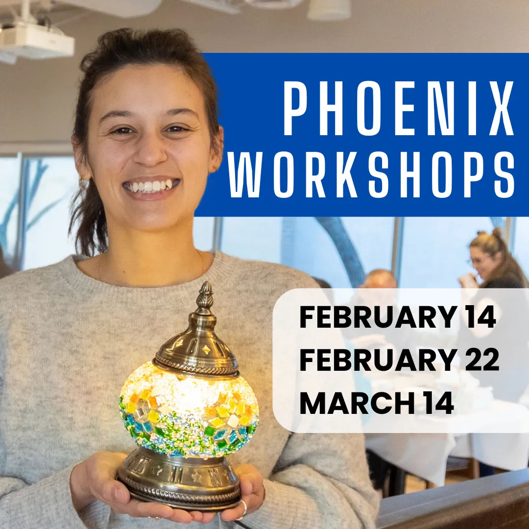 Mosaic Lamp Workshop Phoenix, Arizona