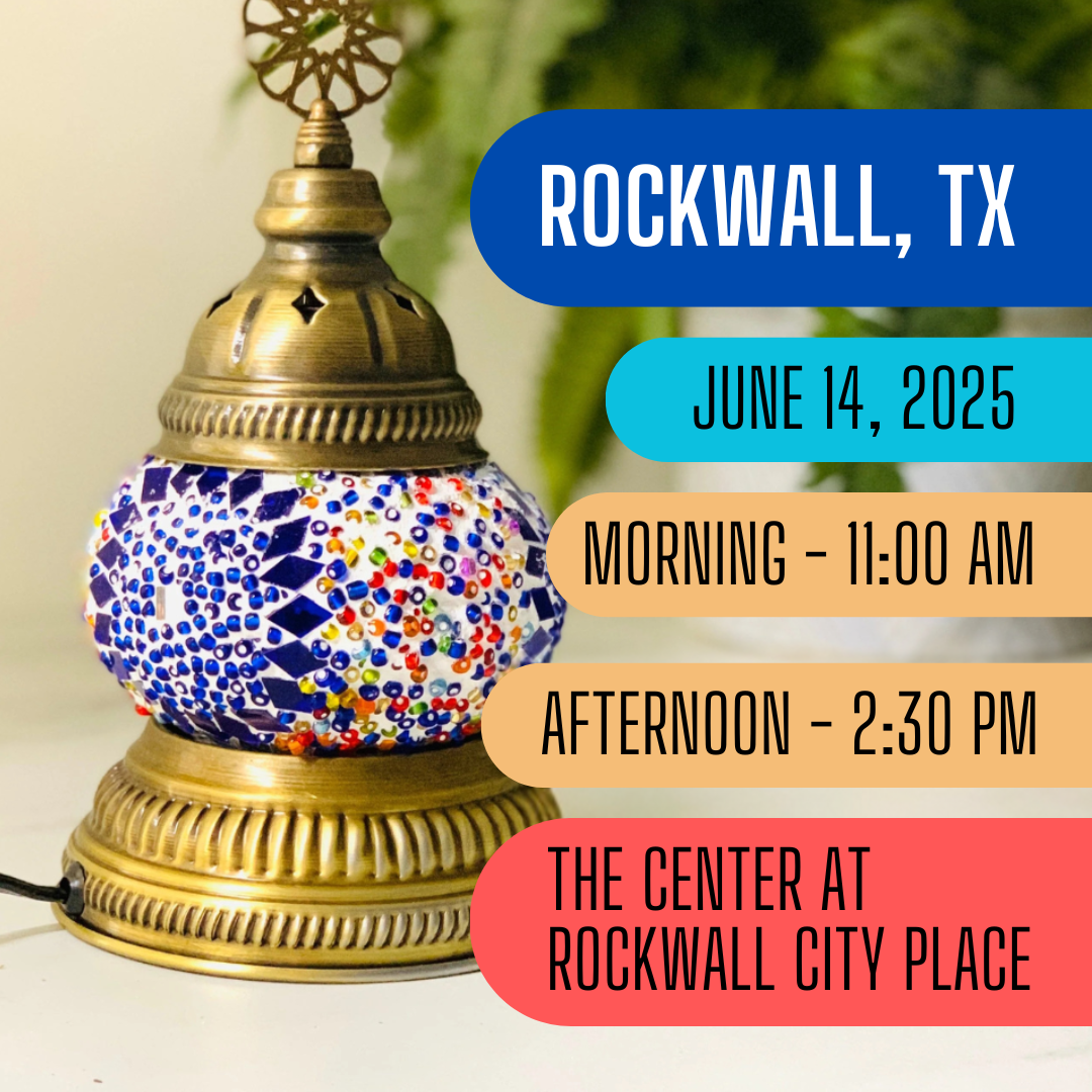 Mosaic Lamp Workshop Rockwall, TX - June 14