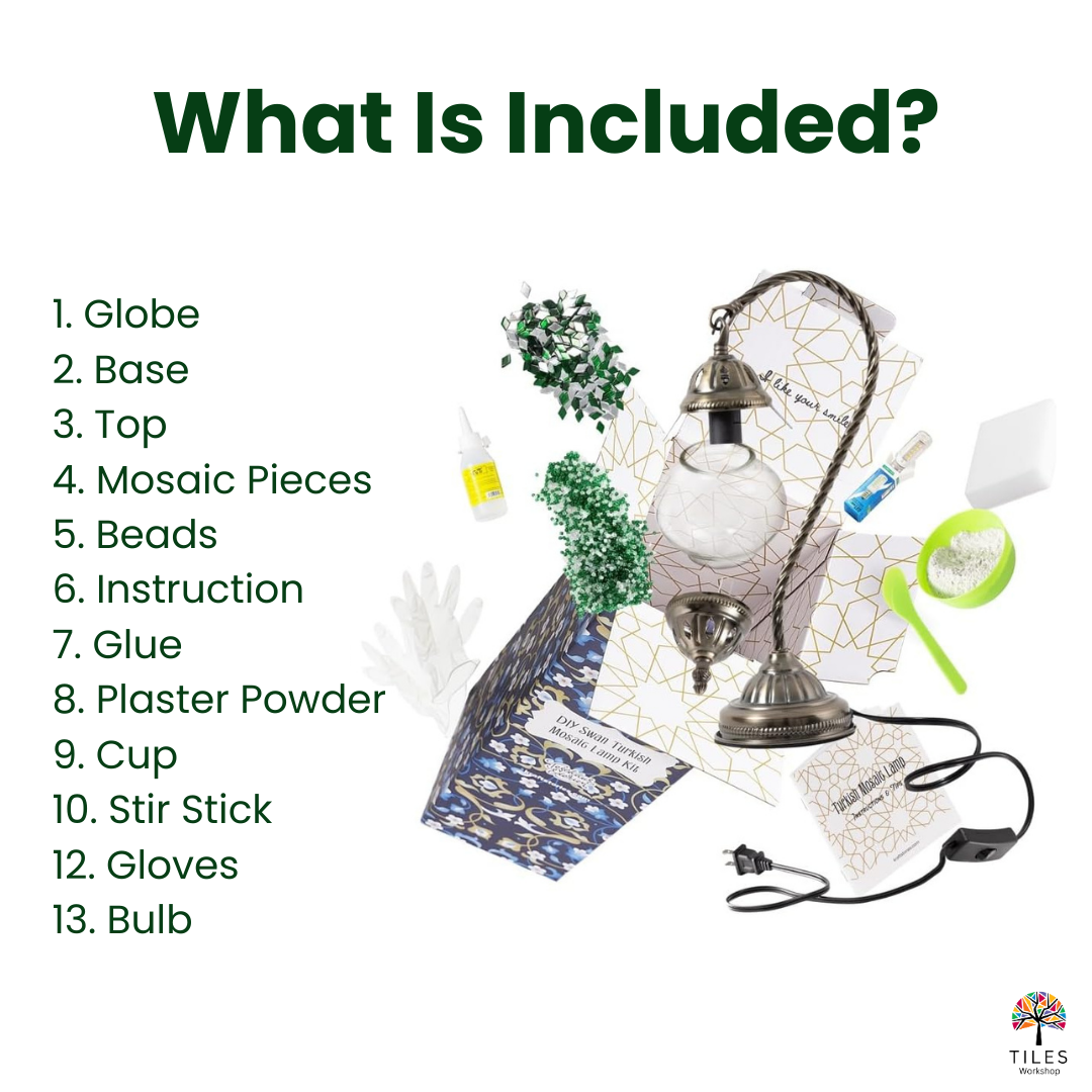 Swan Lamp Mosaic Lamp Kit