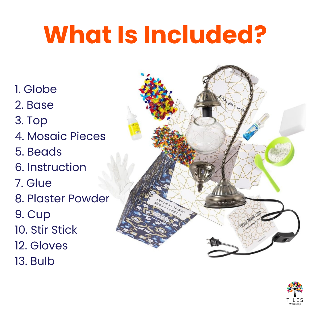 Swan Lamp Mosaic Lamp Kit