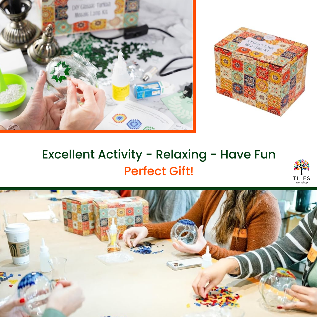 Table Lamp Turkish Mosaic Lighting Kit