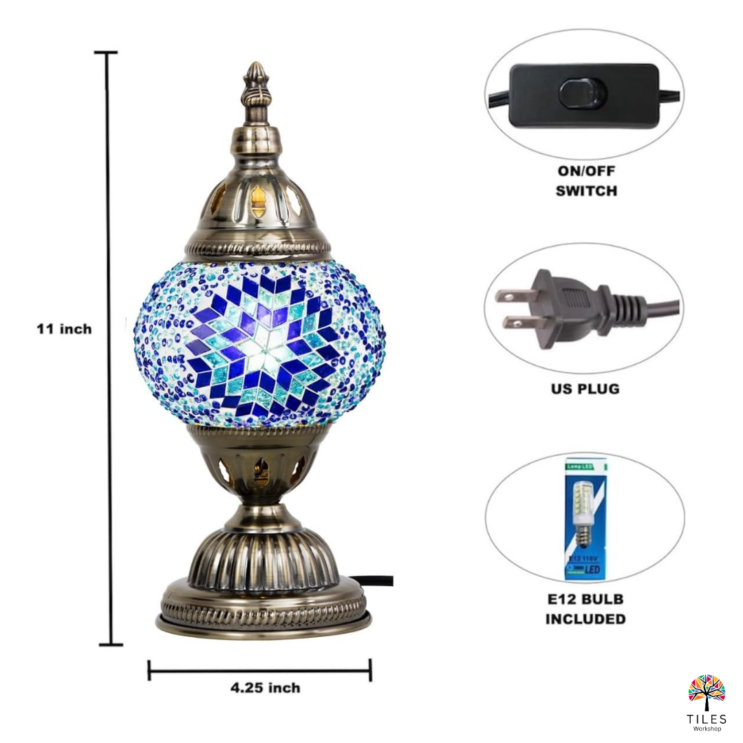 Table Lamp Turkish Mosaic Lighting Kit