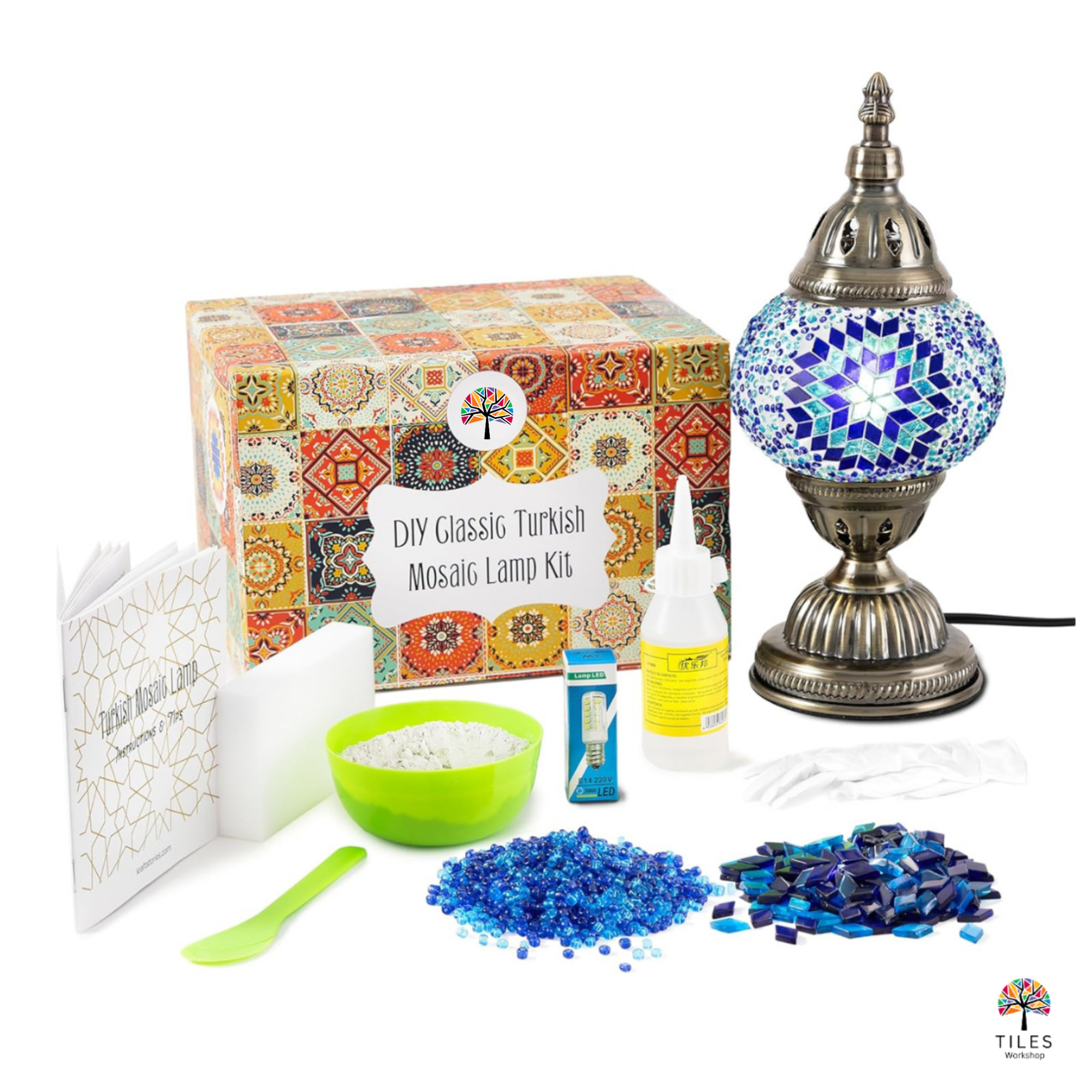 Mosaic Table Lamp DIY Kit