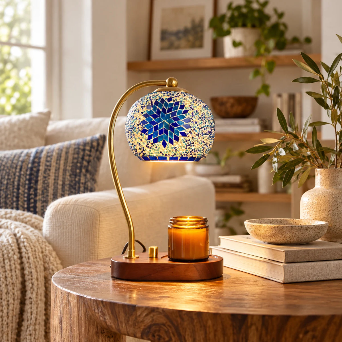 DIY Candle Warmer Lamp Kit Turkish Mosaic Light