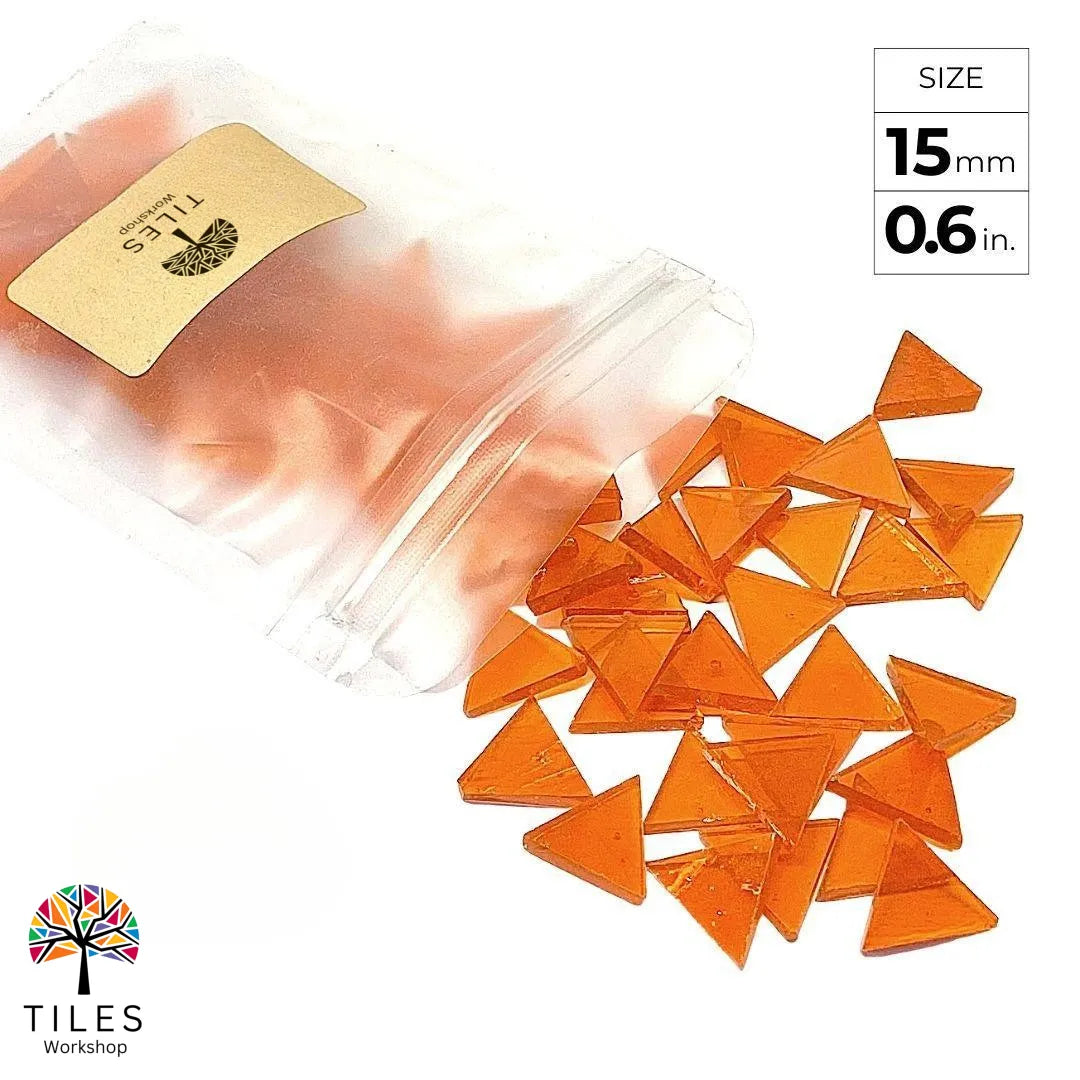 Triangle Mosaic Tiles for Turkish Lamps Making