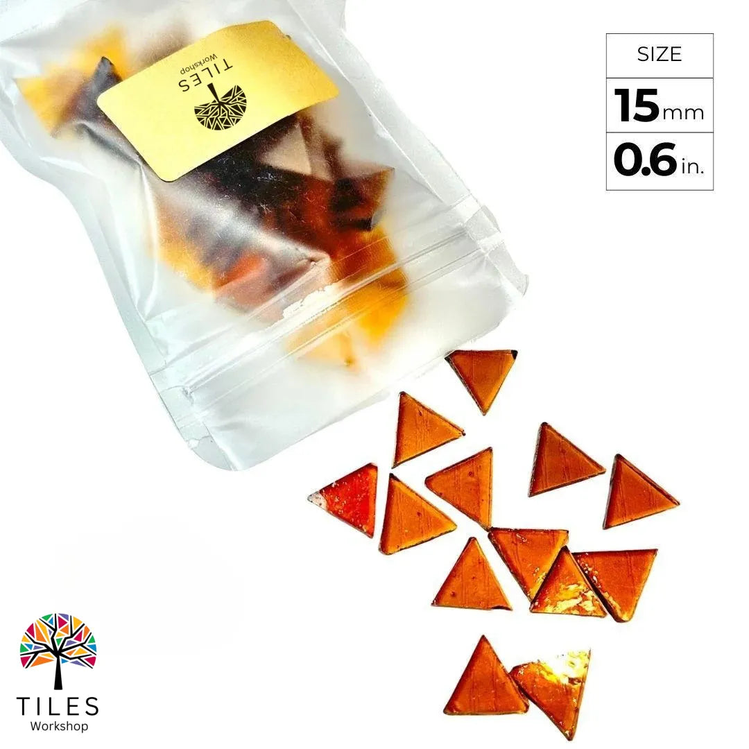 Triangle Mosaic Tiles for Turkish Lamps Making
