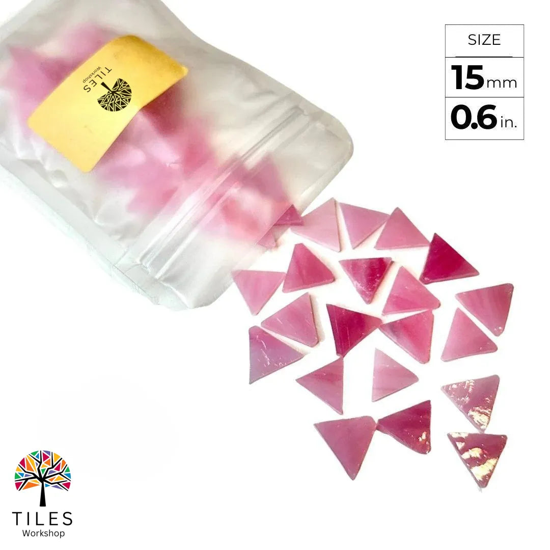 Triangle Mosaic Tiles for Turkish Lamps Making
