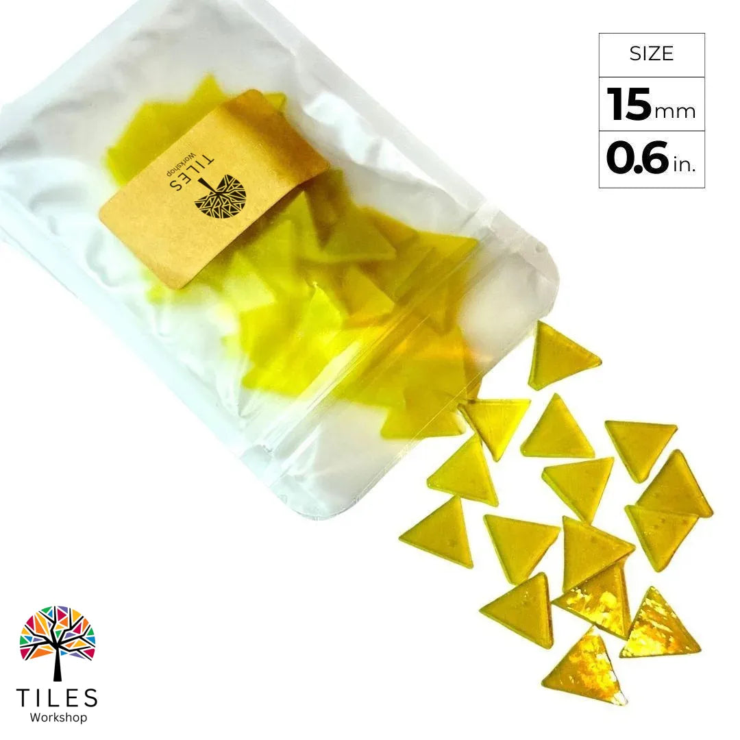 Triangle Mosaic Tiles for Turkish Lamps Making